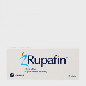 Viên nén Rupafin 10mg điều trị triệu chứng viêm mũi dị ứng, mày đay (1 vỉ x 10 viên)