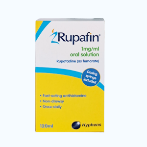 Dung dịch uống Rupafin 1mg/ml điều trị triệu chứng viêm mũi dị ứng và mày đay (chai 120ml)