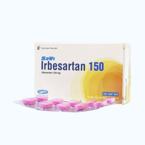 Viên nén bao phim SaVi Irbesartan 150mg điều trị tăng huyết áp (3 vỉ x 10 viên)