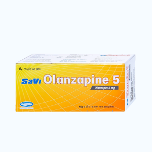 Viên nén Savi Olanzapine 5mg điều trị bệnh tâm thần phân liệt (3 vỉ x 10 viên)