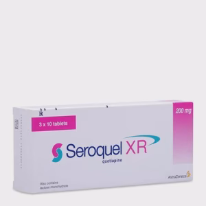Viên nén Seroquel XR 200mg điều trị rối loạn lưỡng cực, tâm thần phân liệt (3 vỉ x 10 viên)