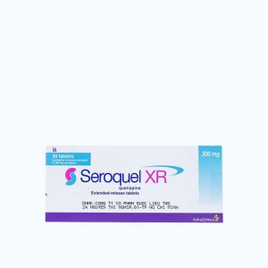 Viên phóng thích kéo dài Seroquel XR 300mg trị bệnh tâm thần phân liệt, trầm cảm (3 vỉ x 10 viên)
