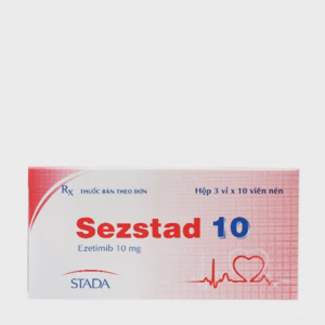Viên nén Sezstad 10mg Stella điều trị tăng cholesterol máu, giảm mỡ máu (3 vỉ x 10 viên)