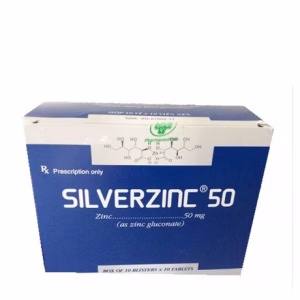 Viên nén SILVERZINC 50mg OPV phòng ngừa và điều trị kẽm (10 vỉ x 10 viên)