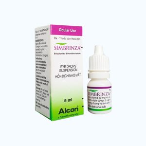 Hỗn dịch nhỏ mắt Simbrinza 10mg/ml + 2mg/ml làm giảm nhãn áp (chai 5ml)