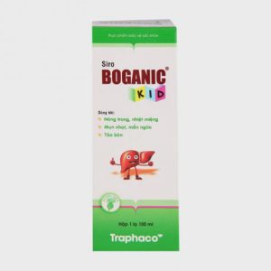 Siro Boganic Kid hỗ trợ làm giảm mụn nhọt, mẩn ngứa, táo bón (Chai 100ml)