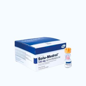 Bột pha tiêm Solu-Medrol 125mg trị viêm thấp khớp, hen suyễn, lupus ban đỏ hệ thống (hộp 25 ống)