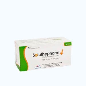 Viên nén Soluthepharm 4mg trị viêm thấp khớp, hen suyễn, lupus ban đỏ hệ thống (10 vỉ x 10 viên)