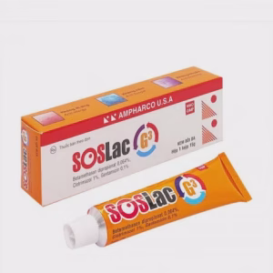 Thuốc dùng ngoài SOSlac G3 trị nhiễm khuẩn, nhiễm nấm, viêm da (tuýp 15g)