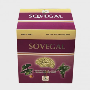 Viên nang Sovegal điều trị suy tuần hoàn não, suy giảm trí nhớ (10 vỉ x 10 viên)