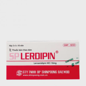 Viên nén SP Lerdipin 10mg điều trị tăng huyết áp (3 vỉ x 10 viên)