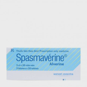 Viên nén Spasmaverine 60mg giảm đau do co thắt cơ trơn ở đường tiêu hoá (3 vỉ x 20 viên)