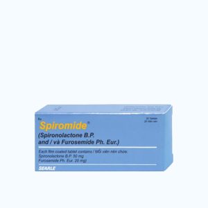 Viên nén Spiromide giảm phù, lợi tiểu, hạ huyết áp (2 vỉ x 10 viên)