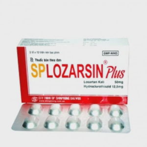 Viên nén Splozarsin Plus 50mg/12.5mg điều trị tăng huyết áp (3 vỉ x 10 viên)