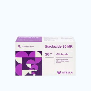 Viên giải phóng có kiểm soát Staclazide 30mg MR điều trị đái tháo đường type 2 (3 vỉ x 10 viên)