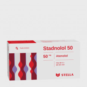 Viên nén Stadnolol 50mg điều trị tăng huyết áp, đau thắt ngực (10 vỉ x 10 viên)