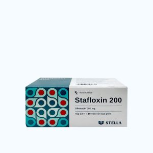 Viên nén Stafloxin 200 Stella điều trị nhiễm khuẩn (Hộp 100 Viên)