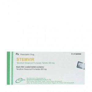 Viên nén Stemvir 300mg điều trị nhiễm HIV-1, viêm gan siêu vi B (3 vỉ x 4 viên)
