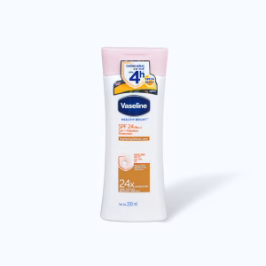 Sữa Dưỡng Da Toàn Thân VASELINE HEALTHY BRIGHT SPF24 PA++ giúp làm sáng và giúp chống nắng cho da 200ml