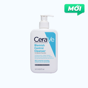 Sữa rửa mặt dạng gel tạo bọt cho da dầu mụn CeraVe Blemish Control Cleanser 473ml