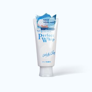 Sữa Rửa Mặt SENKA Perfect White Clay Đất Sét Trắng Hỗ Trợ Làm Đều Màu Da (Tuýp 120g)