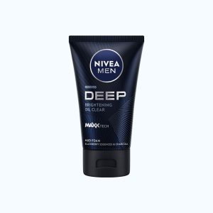 Sữa rửa mặt than đen hoạt tính cho nam Nivea Men Deep Britening Oil Clear Mud Foam (100g)