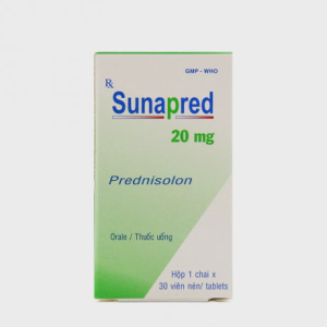 Viên nén Sunapred kháng viêm, điều trị viêm thấp khớp, chống dị ứng (chai 30 viên)