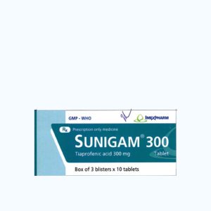 Viên nén Sunigam 300mg giảm đau và kháng viêm trong rối loạn cơ xương-khớp (3 vỉ x 10 viên)