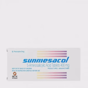 Viên bao tan trong ruột Sunmesacol 400mg trị viêm loét dạ dày, tá tràng (5 vỉ x 10 viên)