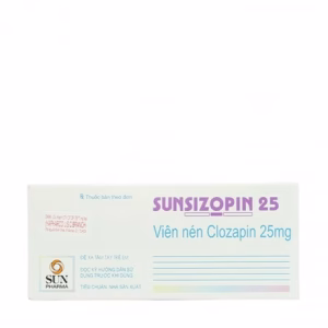 Viên nén Sunsizopin 25mg điều trị chứng tâm thần phân liệt (5 vỉ x 10 viên)