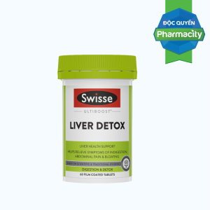 Viên uống Swisse Ultiboost Liver Detox hỗ trợ cải thiện chức năng Gan (Hộp 60 viên)