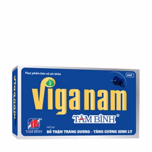 Thực phẩm bảo vệ sức khỏe Viganam Tâm Bình Hỗ trợ bổ thận tráng dương (Hộp 60 viên)