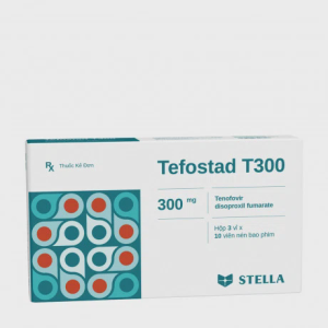 Viên nén Tefostad T300 trị và dự phòng nhiễm HIV, viêm gan B mạn tính (3 vỉ x 10 viên)