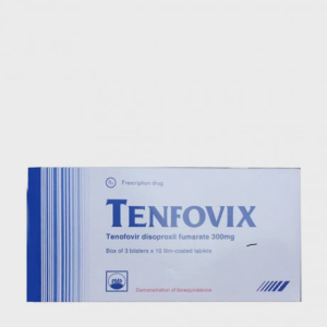 Viên nén Tenfovix điều trị nhiễm HIV, viêm gan siêu vi B (3 vỉ x 10 viên)