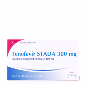 Viên nén Tenofovir Stada 300 mg trị và dự phòng nhiễm HIV, viêm gan B mạn tính (3 vỉ x 10 viên)