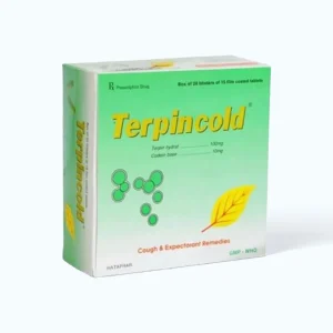 Viên nén Terpincold trị ho, tiêu đờm, viêm họng, viêm phế quản (6 vỉ x 15 viên)