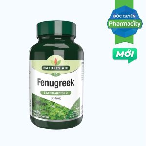 Thực phẩm bảo vệ sức khỏe Fenugreek hỗ trợ tăng tiết sữa (Hộp 90 viên)