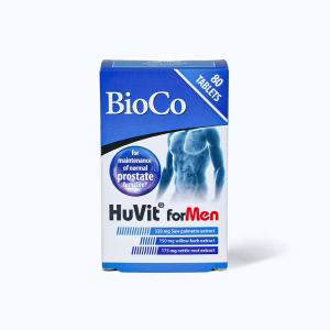Thực phẩm bảo vệ sức khỏe Bioco Huvit Hỗ Trợ chức năng Tuyến Tiền Liệt (4 Vỉ x 20 Viên)