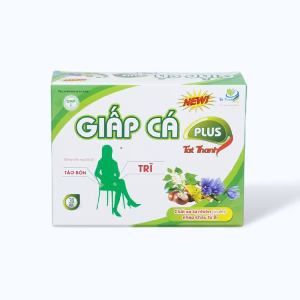 Viên uống Giấp Cá Plus hỗ trợ nhuận tràng, giảm các triệu chứng của bệnh trĩ (Hộp 3 vỉ x 10 viên)