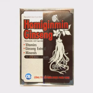 Viên uống hỗ trợ bổ sung các vitamin và khoáng chất Homiginmin Ginseng (Hộp 12 vỉ x 5 viên)
