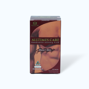Thực phẩm bảo vệ sức khỏe ALLTIMES CARE KANGAROO 6000mg PLUS hỗ trợ giúp tăng cường sức khoẻ và sinh lực nam giới (Hộp 100 viên)