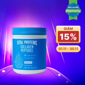 Thực Phẩm Bảo Vệ Sức Khỏe Vital Proteins Collagen Peptides Hộp 567g