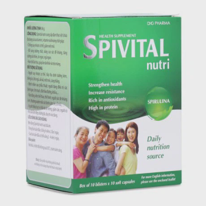 Viên uống DHG Pharma Spivital Nutri Tao Spirulina bổ sung dưỡng chất chống suy nhược cơ thể (86g)