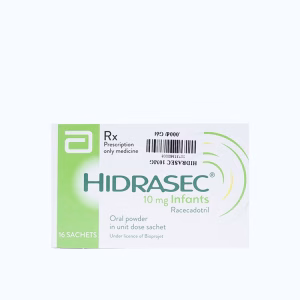 Thuốc cốm Hidrasec Infants 10mg trị tiêu chảy cấp ở trẻ trên 3 tháng và trẻ em (hộp 16 gói)