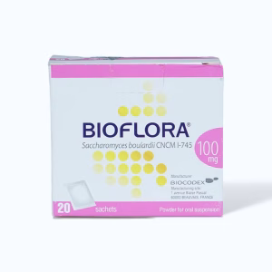 Bột pha uống Bioflora 100mg trị tiêu chảy cấp ở trẻ em, người lớn (hộp 20 gói)