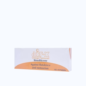 Viên nhai Air-X Hương vị cam trị đầy hơi, chướng bụng (10 vỉ x 10 viên)