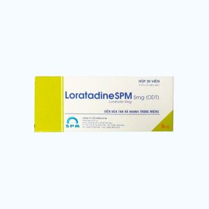 Viên nén Loratadine SPM 5mg (ODT) trị viêm mũi dị ứng, mày đay, ngứa (3 vỉ x 10 viên)