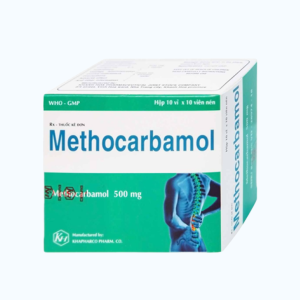 Viên nén bao phim Methocarbamol 500mg điều trị ngắn hạn các cơn đau và co thắt cơ (10 vỉ x 10 viên)