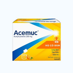 Acemuc kids 200mg (Hộp/30 gói) – Tiêu đờm, giảm ho cho bé