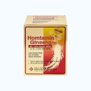 Thuốc cung cấp vitamin và muối khoáng Homtamin Ginseng (Hộp 12 vỉ x 5 viên)